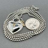 Estate Tiffany & Co. SS 18 Padlock Pendant