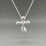 Estate Tiffany & Co. Peretti 0.02ct Diamond Cross Pendant