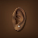 Estate 14K W Gold 0.32ctw Diamond Stud Earrings