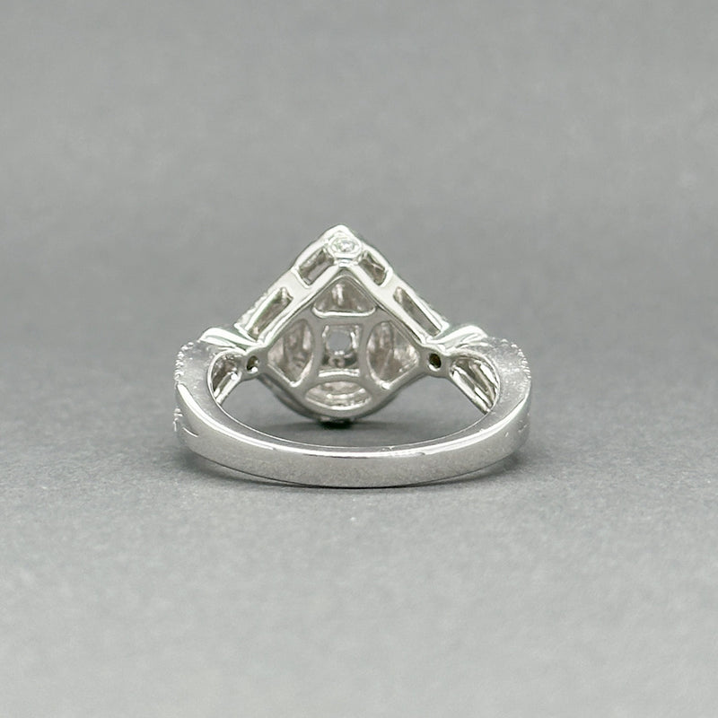 Estate 14K W Gold 0.60ctw Pear Shape Diamond Eng. Ring Mounting