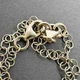 Estate YGP White Acrylic, Tourmaline, & CZ Double Necklace Set