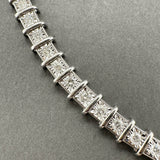 Estate 14K W Gold 2.24ctw I-J/I1-2 Diamond Tennis Bracelet