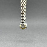 Estate David Yurman SS 18 0.60ctw Gemstones Renaissance Station Necklace