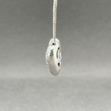 Estate 14K W Gold 1.45ctw G/SI1 Diamond Heart Pendant