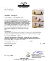 Estate 14K Y Gold 0.34ctw Emerald Stud Earrings