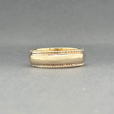 Estate 14K Y Gold 6.86mm Milgrain Ring