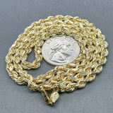 Estate 14K Y Gold 4.0mm 22” Rope Chain