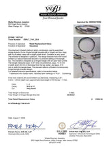 Estate Platinum 1.73ctw I-J/SI2-I1 Diamond Bangle Bracelet