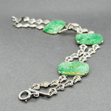 Estate Platinum 20.95ctw Jadeite Bracelet
