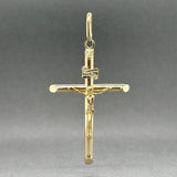 Estate 14K Y Gold 47.68mm INRI Crucifix Pendant