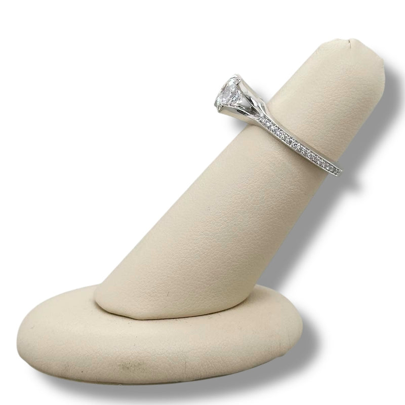 Claude Thibaudeau Montaje de compromiso de oro de 18 quilates con diamantes de 0,25 quilates