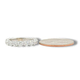 14K W Gold 2.00ctw  E-F/VS1 13 Lab Diamond Band