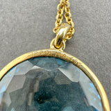 Estate Ippolita 18K Y Gold 21.2ct Topaz & 0.24ctw Diamond Lollipop Pendant