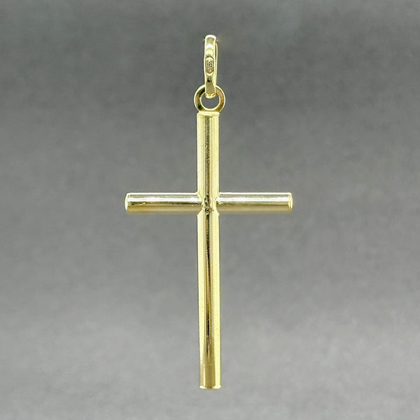 Estate 14K Y Gold 39.50mm Cross Pendant