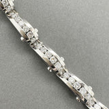 Estate Charles Krypell Platinum & 5.90ctw Diamond Link Bracelet