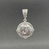 Estate Judith Ripka SS CZ J Enhancer Pendant