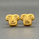 Estate Lalaounis 18K Y Gold Stud Earrings