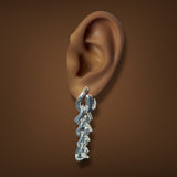 Estate Tiffany & Co. SS Forge Drop Link Earrings