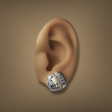 Estate John Hardy SS 18  0.76ctw Mulit-Gemstone Kali Lavafire Earrings