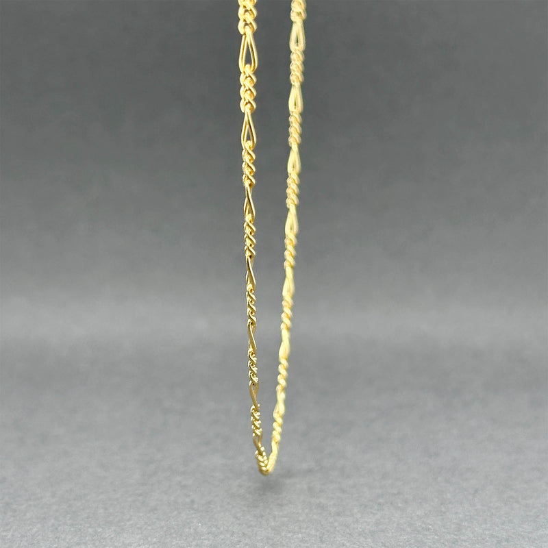 Estate 18K Y Gold 1.84mm 18” Figaro Chain