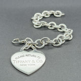 Estate Tiffany & Co. SS XL Heart Tag Bracelet