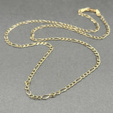Estate 14K Y Gold 2.6mm 18” Figaro Chain