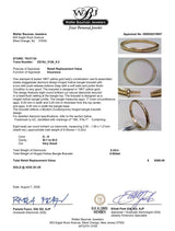 Estate 18K Y Gold 0.22ctw G-H/SI1-2 Diamond Bangle Bracelet
