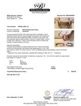 Estate 14K Y Gold 0.12ctw Diamond Hoop Earrings