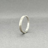 Estate 14K W Gold 2.6mm Brush Finish Ring