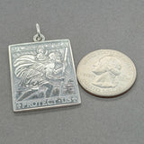 Estate SS Saint Christopher Medal Pendant