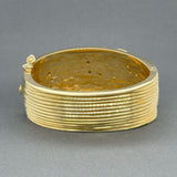 Estate 18K Y Gold 1.97ctw H-I/VS2-SI1 Diamond Seagull Bangle Bracelet