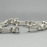 Estate 14K W Gold 1.36ctw G/SI1-2 Diamond Bracelet