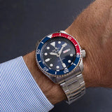 Men's Seiko Watch 5 Sports Automatic Blue and Red SRPD53