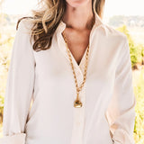 Brass YGP Heart Love Pendant