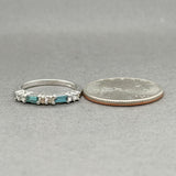 Estate 14K W Gold 0.46 Fancy Blue, Fancy Yellow & I-J/VS2-I2 Diamond Ring