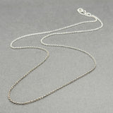 Estate 14K W Gold 1.1mm 16.5” Rolo Chain