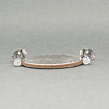 Estate 14K W Gold 0.14ctw H/VS2 Diamond Stud Earrings