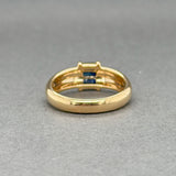 Estate Tiffany & Co. 18K Y Gold 0.42ct Sapphire Ring