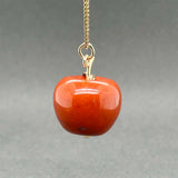 Estate 14K Y Gold 33.50ct Jasper Apple Pendant