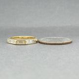 Estate 18K Y Gold 1.02ctw F-G/VS2 Diamond Ring