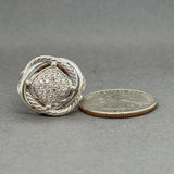 Estate SS 0.40ctw H-I/VS2-SI1 Diamond Infinity Ring