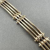 Estate 14K Y Gold Gate Link Bracelet