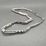 Estate 14K W Gold 4.43ctw Diamond Link Necklace