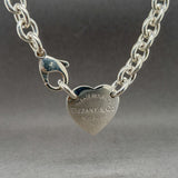 Estate Tiffany & Co. SS Heart Tag Necklace