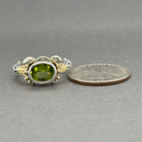 Estate Lagos SS 18 Caviar 2.04ct Peridot Cocktail Ring