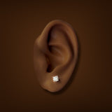 Estate 14K W Gold 0.47ctw Diamond Stud Earrings