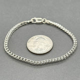 Estate 14K W Gold 3.02mm Franco Bracelet