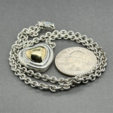 Estate Movado SS 18 Heart Pendant