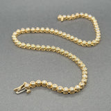 Estate 14K Y Gold 3.90ctw I-J/SI2 Diamond Anklet