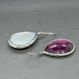 Estate Ippolita SS Purple Quartz Rock Candy Drop Earrings